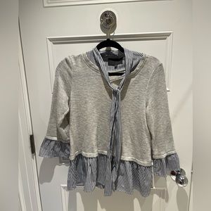 Anthropologie Sunday in Brooklyn tie front sweater